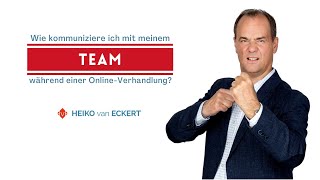 Gemeinsam gewinnen: Wie kommuniziere ich mit meinem Team während einer Online-Verhandlung?