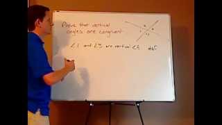 geometry - vertical angles - proof 1