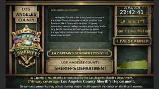 LA Sheriff - *Live* LASD Police Scanner - LA Captain - 22-May-2026 - S6