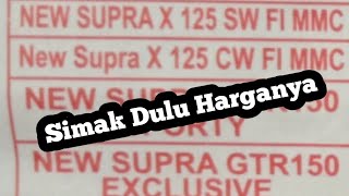 Tabel Angsuran Kredit Motor Honda Revo Supra fit Honda GTR Terbaru