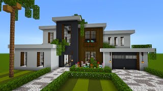 Minecraft: How to Build a Modern Mansion 4 | PART 1