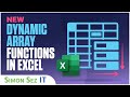 New Dynamic Array Functions - New Excel Feature Training Tutorial
