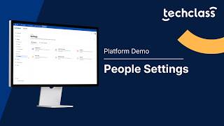 TechClass Platform: People Settings