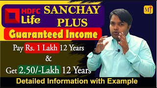 HDFC Life Sanchay Plus Guaranteed Income Plan I Eligibility with Benefits I Terms \u0026 Conditions