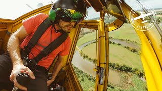 360° View from Inside the Cockpit while Crop Dusting