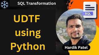UDTF (User-defined table function) using Python #dataengineering #snowflake #userdefinedfunction