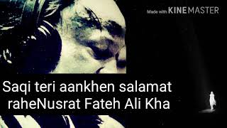 Saqi Teri Aankhen Salamat RaheNusrat Fateh Ali Khan Mp3 Remix Dr Music Zubair M9999