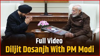 Diljit Dosanjh Meet With PM Modi In PM House Full Video