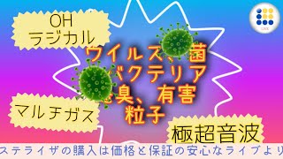 ステライザ SterilizAir 空気清浄機を超えた空間除菌器でコロナ対策、インフルエンザ対策！更に強力に脱臭します（お子様・年配者向け動画）