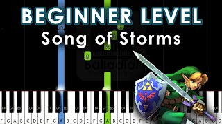 Song of Storms - The Legend of Zelda | EASY SLOW TUTORIAL