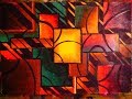 Learn To Paint Easy Modern Cubism Abstract Art | Pastel Colors