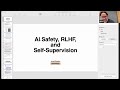 AI Safety, RLHF, and Self-Supervision - Jared Kaplan   Stanford MLSys #79