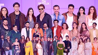 Bollywood Celebs At Netflix 2025 Movies Launch- SRK, Aryan, Suhana, Saif, Rajkummar, Ibrahim, Khushi