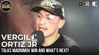 WE HAS TO FRUSTRATE MADRIMOV! Vergil Ortiz Jr talks win against Israil Madrimov on #BeterbievBivol2