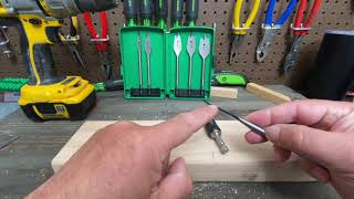 How to use the Greenlee Spade Bit Set