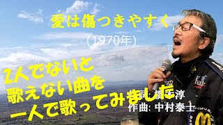 「愛は傷つきやすく」 字幕付きカバー 1970年 橋本淳作詞　中村泰士作曲 ヒデとロザンナ 若林ケン 昭和歌謡シアター　～たまに平成の歌～