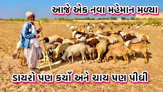 આજે એક નવા મહેમાન મળ્યા ડાયરો પણ કર્યો અને ચાય પણ પીધી