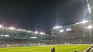 Celtic Fans - Youll never walk alone | Green Brigade Display | Celtic vs Bayern Munich