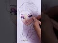 How to draw Elsa | elsa drawing | frozen 2 elsa drawing #elsa #frozen #disney #shorts #ytshorts