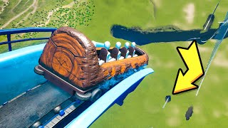 I BUILT A FREE FALLING LOG FLUME... AND IT WORKED!!
