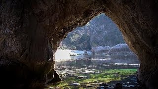 山陰海岸ジオかいわい／山陰の松島と称賛　藤村ゆかりの酒宴洞門