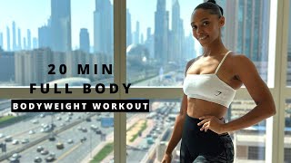 20 min Full Body Workout - BODYWEIGHT | Build Muscle & Strength