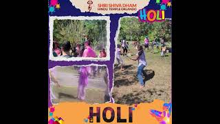 Holi at Shiv Dham Hindu Temple Orlando