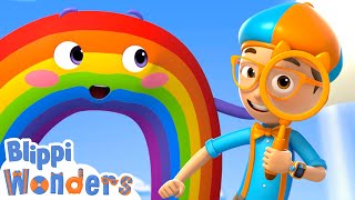 Blippi Wonders | Episode 1 - 4 - Blippi Learns Rainbow Colors and More! | Cartoons For Kids