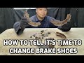 HOW TO TELL IT'S TIME TO CHANGE BRAKE SHOES (DRUM BRAKES)