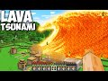 This is Mega LAVA TSUNAMI in Minecraft VILLAGE !!! Secret Trap for Apocalypse Challenge !!!