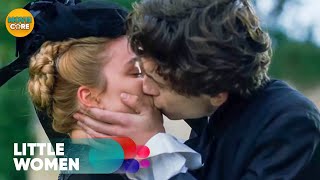 Laurie Passionately Kisses Amy (Florence Pugh \u0026 Timothée Chalamet) | Little Women (2019) | MovieCore