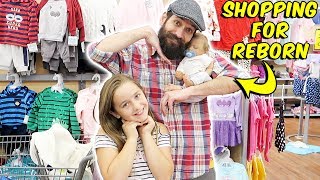 Shopping with Newborn Reborn Baby Doll at Walmart Reborn Boy Oliver