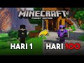 Aku Mencoba Bertahan Hidup Selama 100 Hari di Minecraft