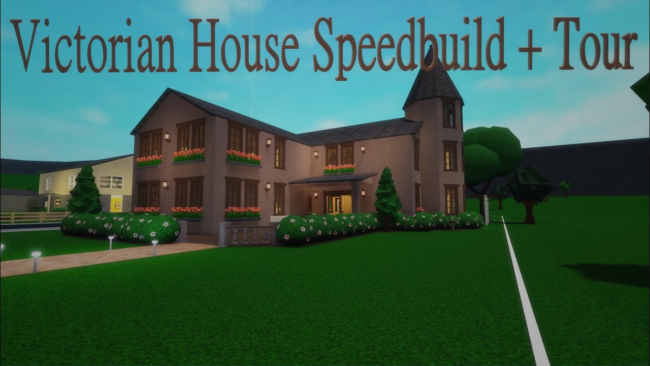 Welcome To Bloxburg Victorian House Speedbuild Tour Youtube