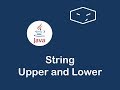 string to upper and lower case in java