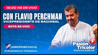 Junto con Flavio Perchman vice-presidente de NACIONAL en vivo