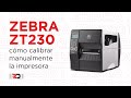 Como calibrar manualmente impresora de etiquetas Zebra ZT230 | RD Printer Service