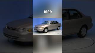 Evolution of Toyota Corolla (1966~2022) #shorts