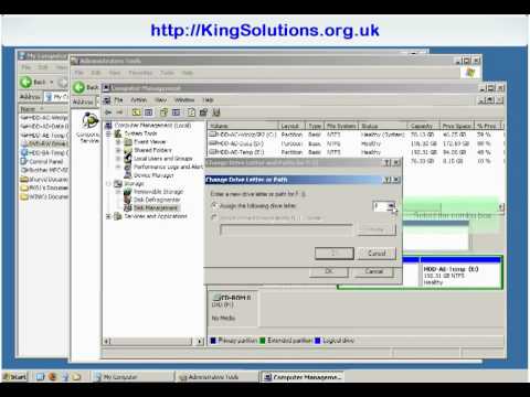 How to change drive letter assignments in Windows XP How to change drive letter assignments in Windows XP