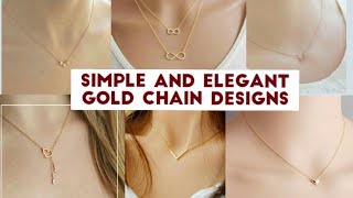 Simple gold chain design New collection's ||for office wear,college wear \u0026 daily wear