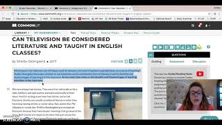 Instructions for Common Lit