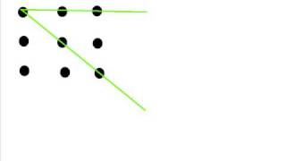 how to connect 9 dots with 4 straight lines