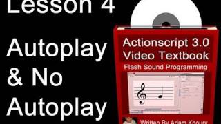 4. Actionscript 3.0 Sound Programming Video Textbook : Flash CS4 CS5 MP3 Tutorials