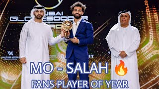 Mo Salah Wins Fans Player of The Year 2022 Award in Dubai Globe Soccer Awards , Congratulations 🎉❤️