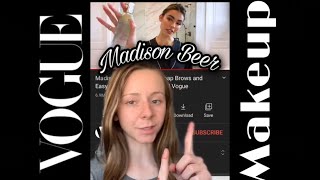 Trying Madison Beer’s vogue makeup