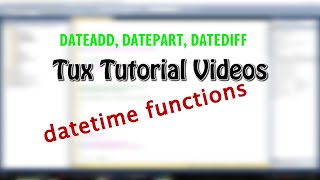 SQL Tutorials #7: Datetime functions