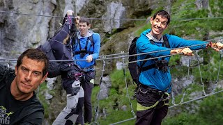 CLIMBER CRINGE: Bear Grylls Simul-Rappel? (Feat. Alex Honnold)