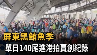 屏東黑鮪魚季 單日140尾進港拍賣創紀錄－民視新聞