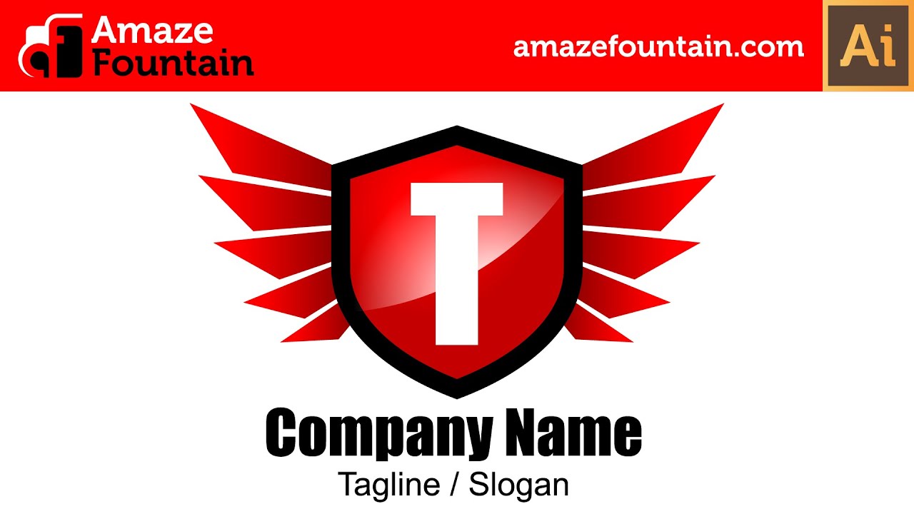 Illustrator Tutorial How To Create Shield Logo Illustrator Graphics