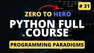 Programming Paradigms | Approaches to Programming | Python Tutorial - Python Full Course 2023
